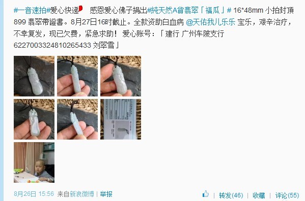 善心莲心&nbsp;<wbr>助医白血病儿童王宝乐