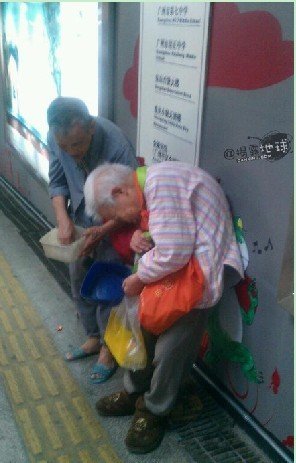 善心莲心&nbsp;<wbr>捐助广州芳村失明老人生活费