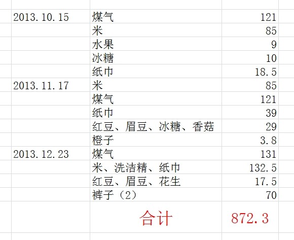 善心莲心&nbsp;<wbr>资助芳村失明老人生活费（2013年10-12月）