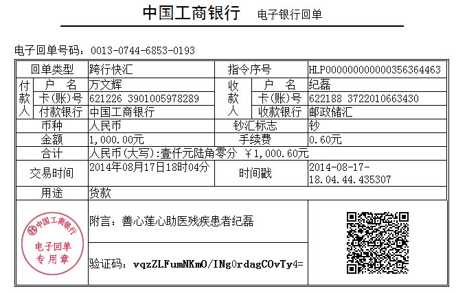 善心莲心&nbsp;<wbr>义拍助医残疾患者纪磊